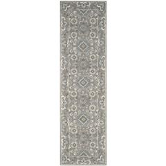 BLOSSOM, GREY, 2'-3" X 12', Area Rug
