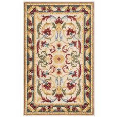BLOSSOM, IVORY / GREEN, 4' X 6', Area Rug