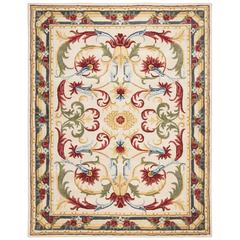 BLOSSOM, IVORY / GREEN, 8' X 10', Area Rug