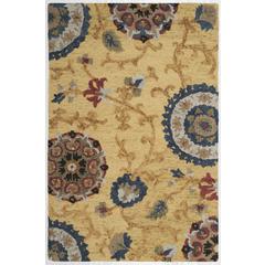 BLOSSOM, GOLD / MULTI, 4' X 6', Area Rug
