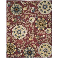 BLOSSOM, RED / MULTI, 10' X 14', Area Rug