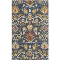 BLOSSOM, NAVY / MULTI, 5' X 8', Area Rug, BLM402A-5