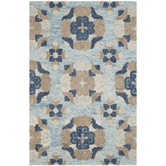 BLOSSOM, BLUE / MULTI, 4' X 6', Area Rug, BLM403B-4