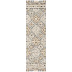 BLOSSOM, BEIGE / LIGHT BLUE, 2'-3" X 8', Area Rug