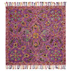 BLOSSOM, PURPLE / MULTI, 6' X 6' Square, Area Rug