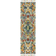 BLOSSOM, BLUE / MULTI, 2'-3" X 8', Area Rug, BLM452A-28