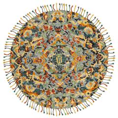 BLOSSOM, BLUE / MULTI, 6' X 6' Square, Area Rug
