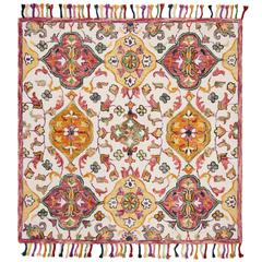 BLOSSOM, IVORY / MULTI, 6' X 6' Square, Area Rug