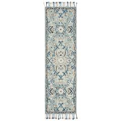 BLOSSOM, BLUE / IVORY, 2'-3" X 8', Area Rug, BLM457M-28