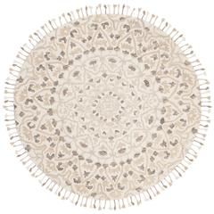 BLOSSOM, IVORY / TAUPE, 6' X 6' Round, Area Rug