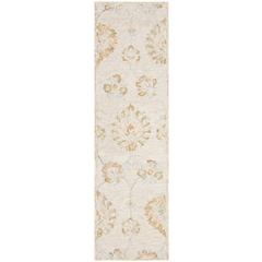 BLOSSOM, BEIGE / SAGE, 2'-3" X 8', Area Rug