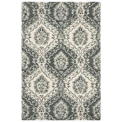 BLOSSOM, BLUE / IVORY, 4' X 6', Area Rug, BLM601M-4