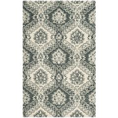 BLOSSOM, BLUE / IVORY, 5' X 8', Area Rug, BLM601M-5