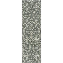 BLOSSOM, BLUE / SAGE, 2'-3" X 8', Area Rug