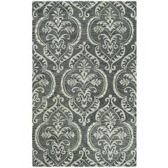 BLOSSOM, BLUE / SAGE, 5' X 8', Area Rug