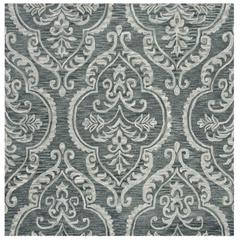 BLOSSOM, BLUE / SAGE, 6' X 6' Square, Area Rug