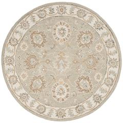 BLOSSOM, SAGE / IVORY, 6' X 6' Round, Area Rug, BLM702W-6R