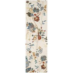 BLOSSOM, IVORY / BLUE, 2'-3" X 8', Area Rug, BLM975A-28