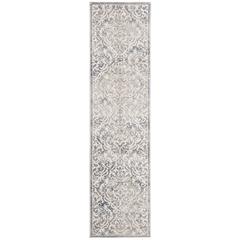 BRENTWOOD, LIGHT GREY / BLUE, 2' X 8', Area Rug, BNT810G-28