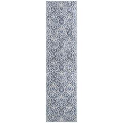 BRENTWOOD, NAVY / LIGHT GREY, 2' X 8', Area Rug, BNT860M-28
