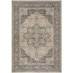 BRENTWOOD, CREAM / GREY, 10' X 13', Area Rug