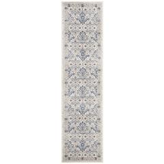 BRENTWOOD, LIGHT GREY / BLUE, 2' X 8', Area Rug, BNT870G-28