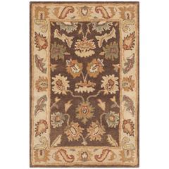 BERGAMA, BROWN / IVORY, 2' X 3', Area Rug