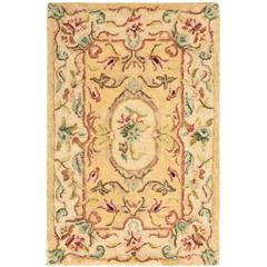 BERGAMA, LIGHT GOLD / BEIGE, 2' X 3', Area Rug