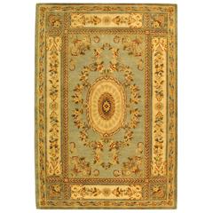 BERGAMA, LIGHT BLUE / IVORY, 6' X 9', Area Rug, BRG174A-6