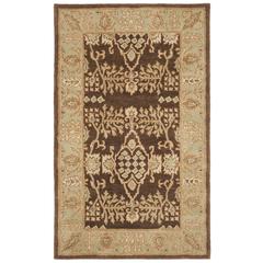 BERGAMA, BROWN / GREEN, 3' X 5', Area Rug