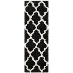SG-BSG-Barcelona Shag, GRAPHITE / IVORY, 2'-3" X 7', Area Rug, BSG319D-27