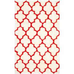 SG-BSG-Barcelona Shag, IVORY / RUST, 4' X 6', Area Rug, BSG319E-4