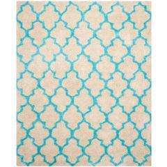 SG-BSG-Barcelona Shag, CREAM / BLUE, 8' X 10', Area Rug