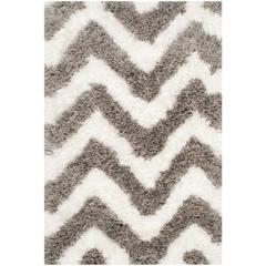 SG-BSG-Barcelona Shag, IVORY / SILVER, 2' X 3', Area Rug, BSG320A-2