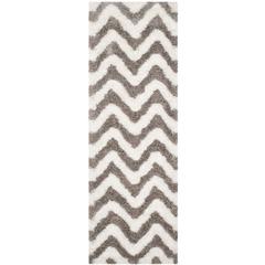 SG-BSG-Barcelona Shag, IVORY / SILVER, 2'-3" X 7', Area Rug, BSG320A-27
