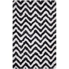 SG-BSG-Barcelona Shag, GRAPHITE / IVORY, 6' X 9', Area Rug