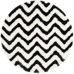 SG-BSG-Barcelona Shag, GRAPHITE / IVORY, 5' X 5' Round, Area Rug, BSG320D-5R