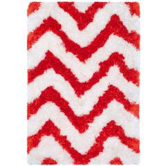 SG-BSG-Barcelona Shag, IVORY / RUST, 2' X 3', Area Rug, BSG320E-2