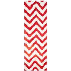 SG-BSG-Barcelona Shag, IVORY / RUST, 2'-3" X 7', Area Rug, BSG320E-27
