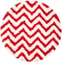 SG-BSG-Barcelona Shag, IVORY / RUST, 5' X 5' Round, Area Rug, BSG320E-5R