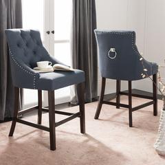 ELENI TUFTED WING BACK COUNTER STOOL, BST6305C-SET2