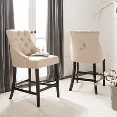 ELENI TUFTED WING BACK COUNTER STOOL, BST6305E-SET2