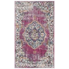 BRISTOL, FUCHSIA / LIGHT GREY, 3' X 5', Area Rug