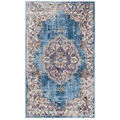 BRISTOL, BLUE / LIGHT GREY, 3' X 5', Area Rug, BTL343C-3