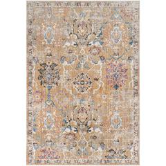 BRISTOL, CAMEL / BLUE, 4' X 6', Area Rug
