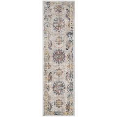 BRISTOL, LIGHT GREY / BLUE, 2'-3" X 12', Area Rug, BTL359A-212