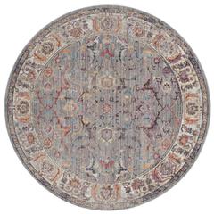 BRISTOL, GREY / LIGHT GREY, 7' X 7' Round, Area Rug