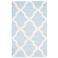 CAMBRIDGE, LIGHT BLUE / IVORY, 2'-6" X 4', Area Rug, CAM121A-24