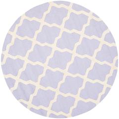 CAMBRIDGE, LAVANDER / IVORY, 6' X 6' Round, Area Rug, CAM121C-6R