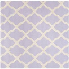 CAMBRIDGE, LAVANDER / IVORY, 6' X 6' Square, Area Rug, CAM121C-6SQ